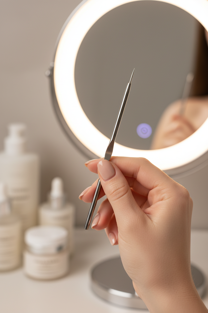 Blackhead Tool Mirror Scene