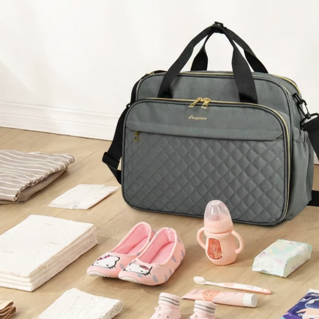 Large Capacity Waterproof Mommy Tote – Baby Travel Organizer
