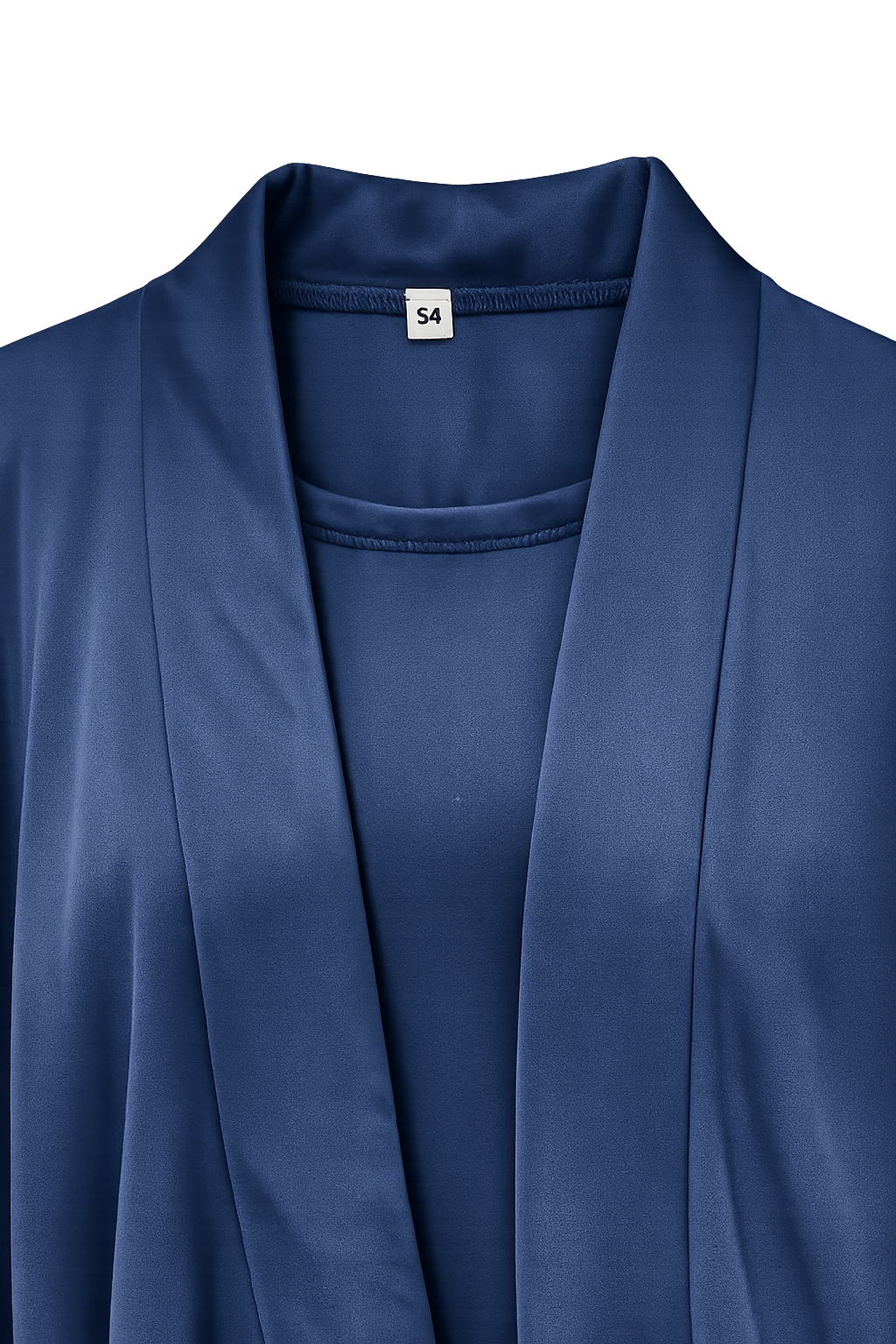 Dark‑Blue Satin Abaya – Size 54 | Made in U.A.E