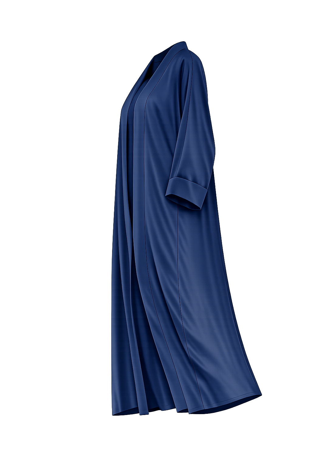 Dark‑Blue Satin Abaya – Size 54 | Made in U.A.E