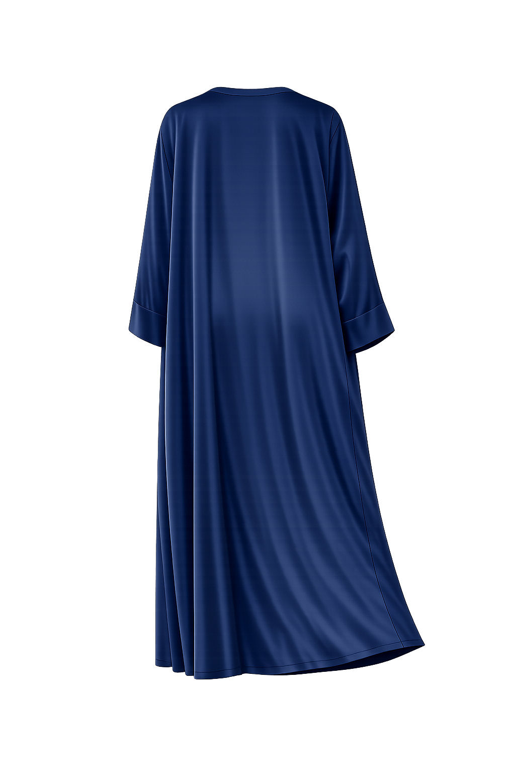 Dark‑Blue Satin Abaya – Size 54 | Made in U.A.E