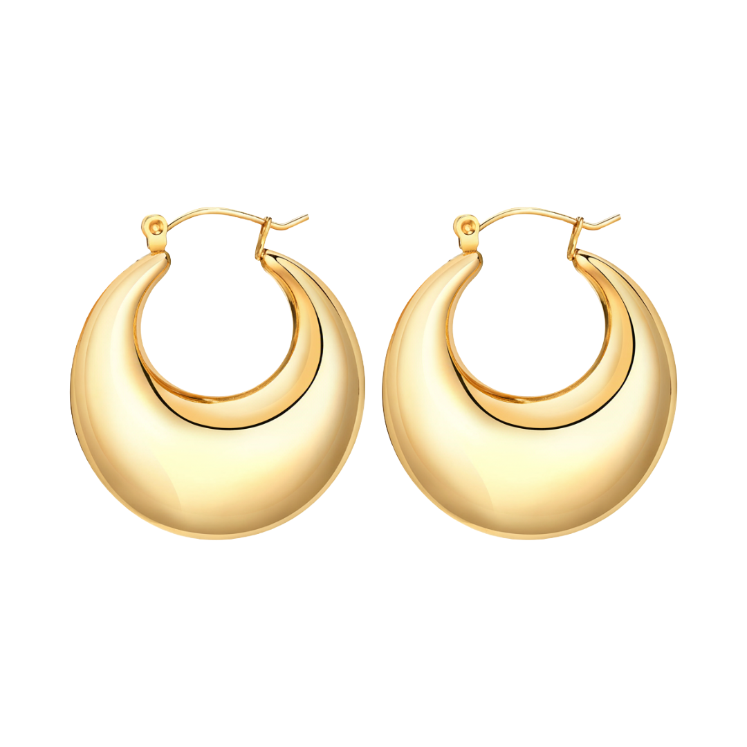 18K Gold Stainless Steel Pearl Satellite Necklace