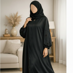 Black Abaya Model Shot 1:1