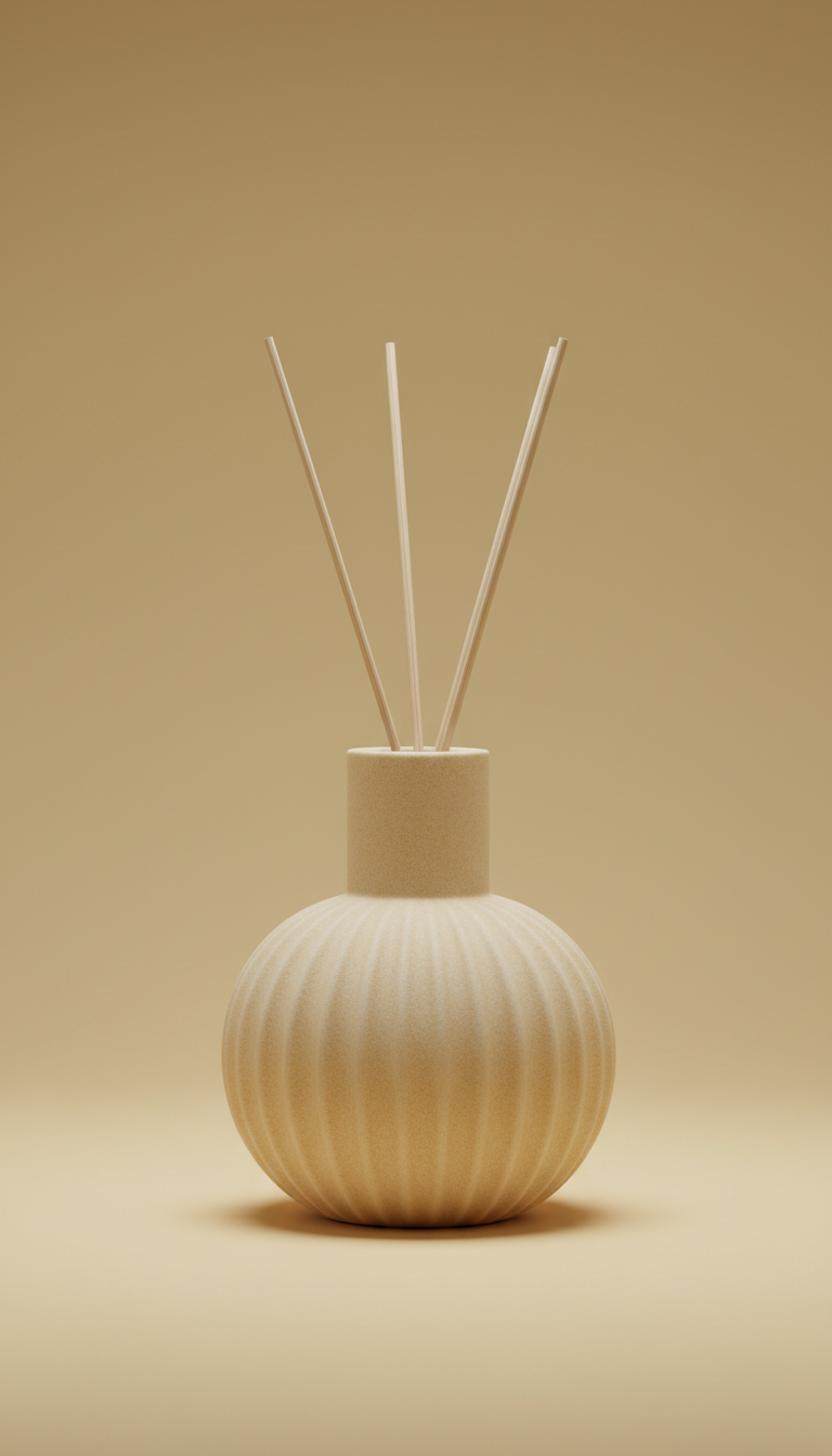 Ivory Sand Ceramic Home Diffuser Set