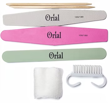 Orial Disposable Manicure and Pedicure Set – full kit contents