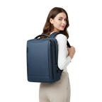 Navy Blue Backpack on Female Model