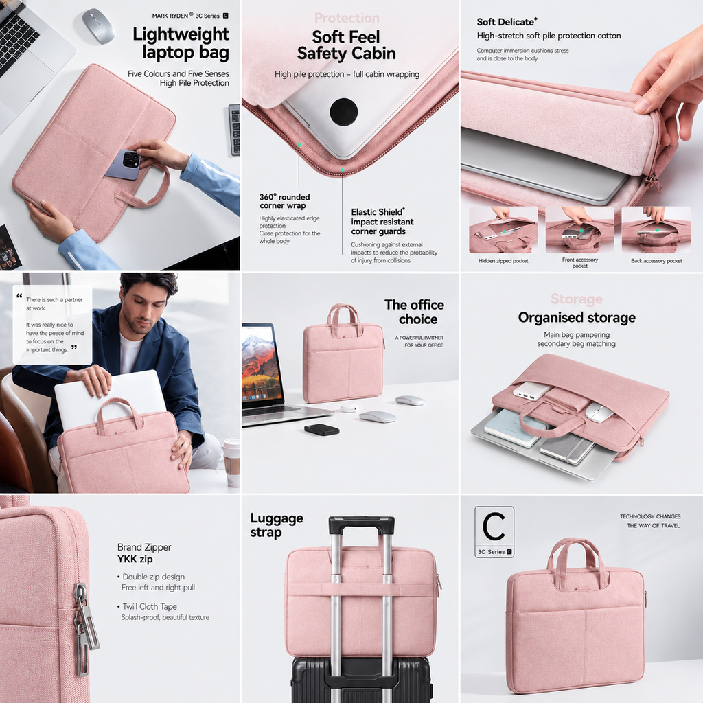 Mark Ryden Waterproof Laptop Backpack | USB Charging | 13.3" – 15"